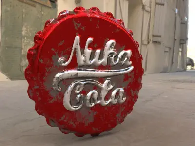 NUKA CAP BOTTLE 3D model