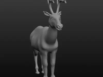 antler deer 3D model