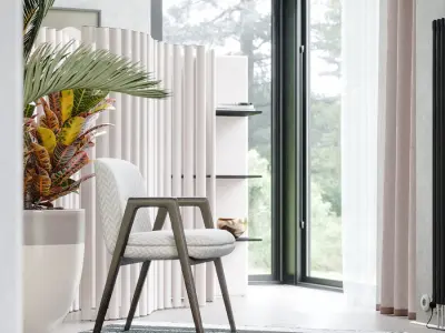  Replica Minotti Esterna Chair Model, Pale Grey 