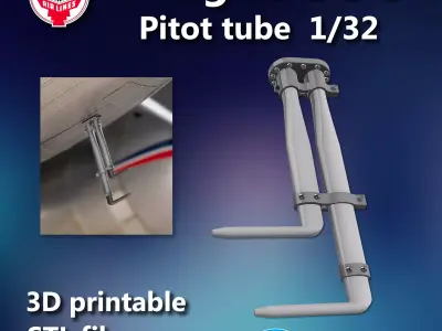 Douglas DC-3 Pitot Tube 1 32 3D print model