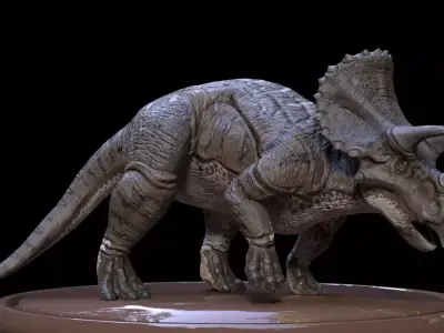 3D Triceratops dinosaur Low-poly 3D model