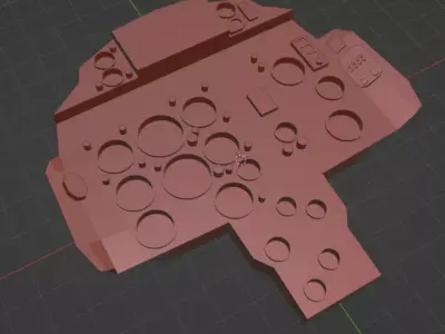 Mig-23UB Instrument Panel 3D print model