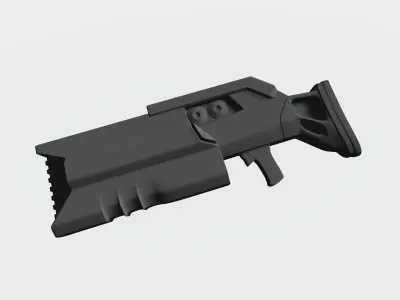 Shotguns from future 3D print model