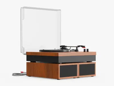 Fenton RP165 Vinyl Player with Speakers 3D model