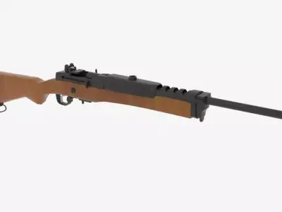 Ruger Mini 14 Ranch Rifle 3D model