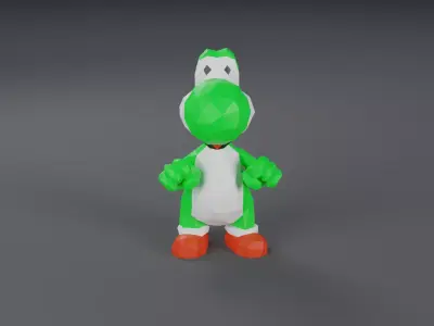 Low-Poly Yoshi nintendo 3D model