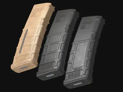 AR-M4 - Magpul Pmag Magazine Low-poly 3D model