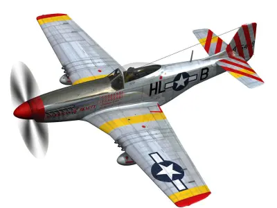North American P-51D - American Beauty  3D model