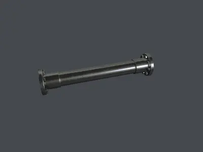 Modular Pipe Set Low-poly 3D model