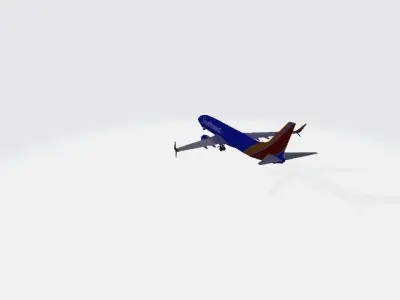 Boeing 737 Max Southwest Livery Free 3D model