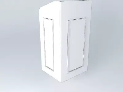PODIUM-550x625x1240 cabinet with shelf Free 3D model