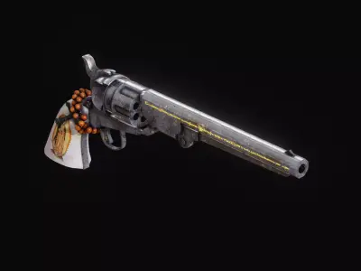 Monster Hunters 666 Cal Revolver Free low-poly 3D model