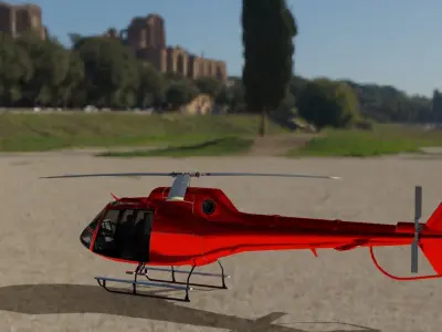 Classic Maverick Helicopter Free low-poly 3D model