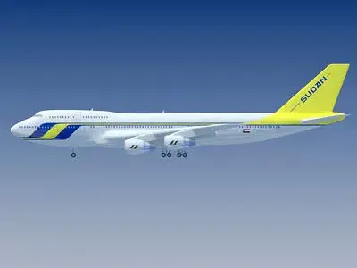 Sudan Airways Boeing 3D model