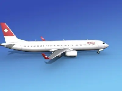 Boeing 737-900ER Swissair 3D model