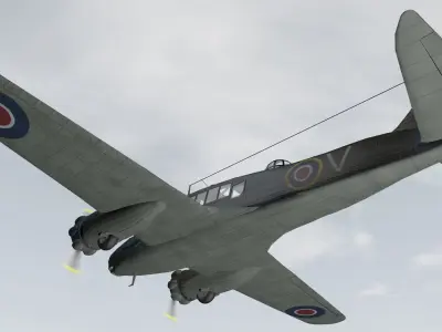 Avro Anson Mk-1 3D model