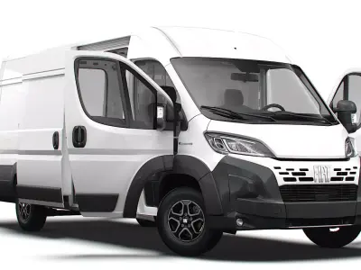 Fiat e Ducato Van L4H2 HQ Interior 2025 3D model