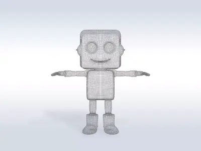 3D Cartoon character t stylized computer pc  3D model