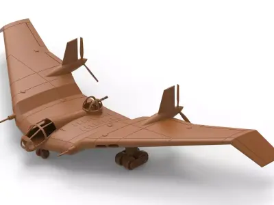 3D Model of Aircraft Flying-Wing for 3d Printing 3D print model