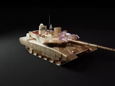 T-90MS Tank Free 3D model