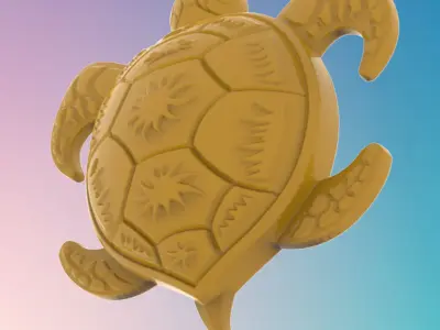 Turtle 4 3D MODEL STL FILE FOR CNC ROUTER 3D print model
