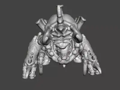 6MM SCALE SPACEBUGS CANNON MINIATURE MODEL SCIFI OR FANTASY GAME 3D print model