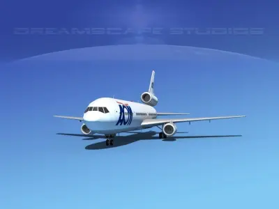 Douglas DC-10 AOM 3D model
