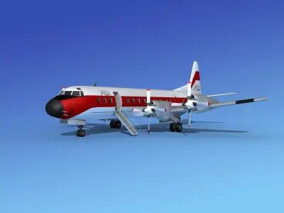 Lockheed L-188 Electra HP PSA 2 3D model