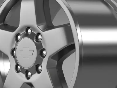 Chevrolet Silverado 2500HD LTZ 2011 rim 3D model