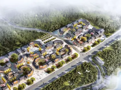 Contemporary Village 3D model