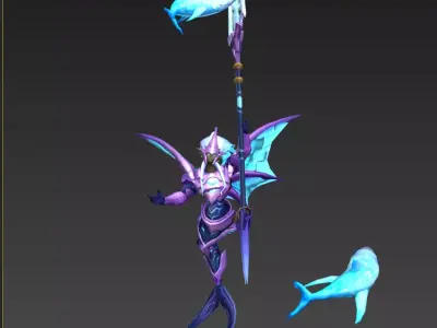 Sea King Low-poly 3D model