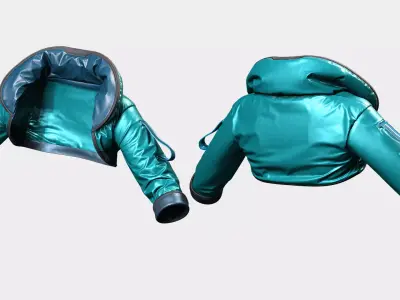 Space Explorer Jacket - Real-Time Character Outfit Low-poly 3D model