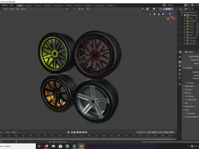 RIM PACK Low-poly 3D model