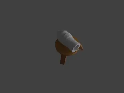 Low poly Clash Of Clans Cannon Free low-poly 3D model