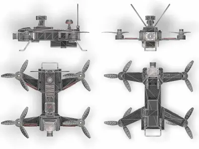 Drone L2 Low-poly 3D model