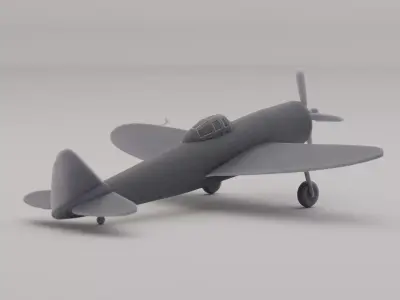 P-47 Thunderbolt 3D print model