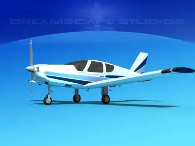 Socata TB-20 Trinidad V09 3D model