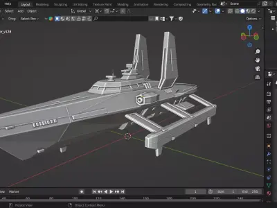 Spectre Stealth Boat 3D print model