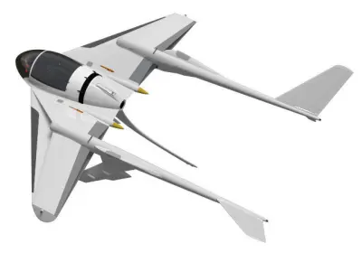 Airplane-type drone 3D model