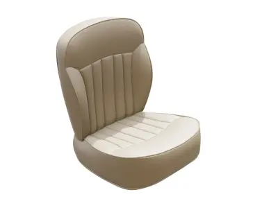 Classic Car Seat  Low-poly 3D model