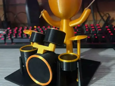 Robert plant drummer  Free 3D print model