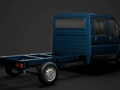 Fiat Ducato Chassis Truck Crew Cab 4035WB 2014 3D model