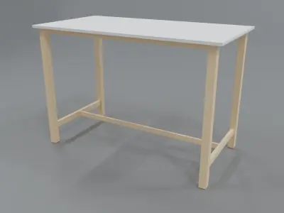 Kitchen Table Free low-poly 3D model