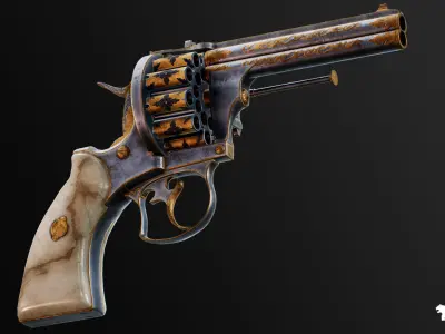 FPS Western Guns Vol 3 Low-poly 3D model