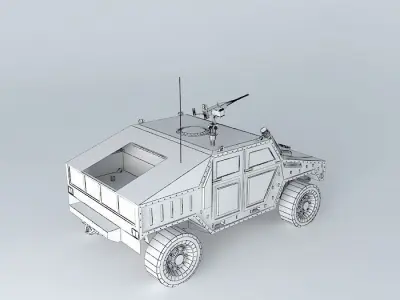 Bronevyk for desantyrovanyya BARS 087 Free 3D model