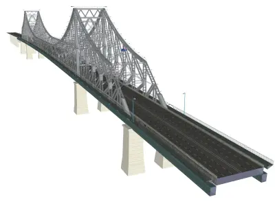 Story Bridge Low-poly 3D model