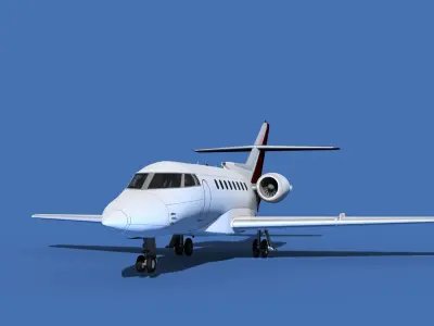 Hawker Siddley 1000 V07 3D model