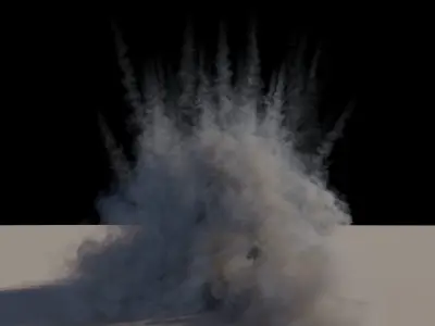 Houdini to Arnold - Shrapnel Explosion Asset Low-poly 3D model