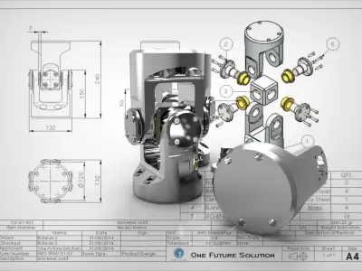 Universal Joint Free 3D model