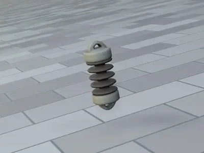 Electricity Poles Isolator 1 - Object 085 Low-poly 3D model